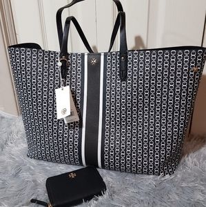 Tory Burch Gemini Link Tote Black Large